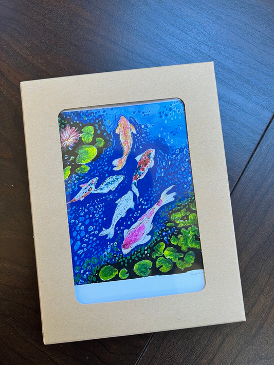 Assorted floral notecards- set of six cards