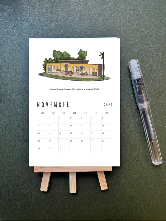 2027 Amador County Desktop Calendar