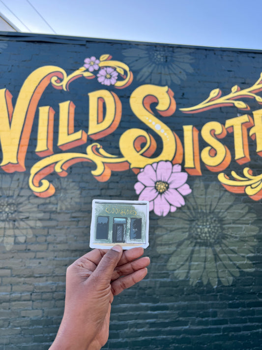 Wild Sisters bookshop sticker