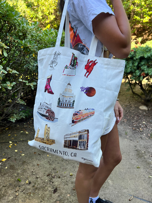 Sacramento favorites canvas tote