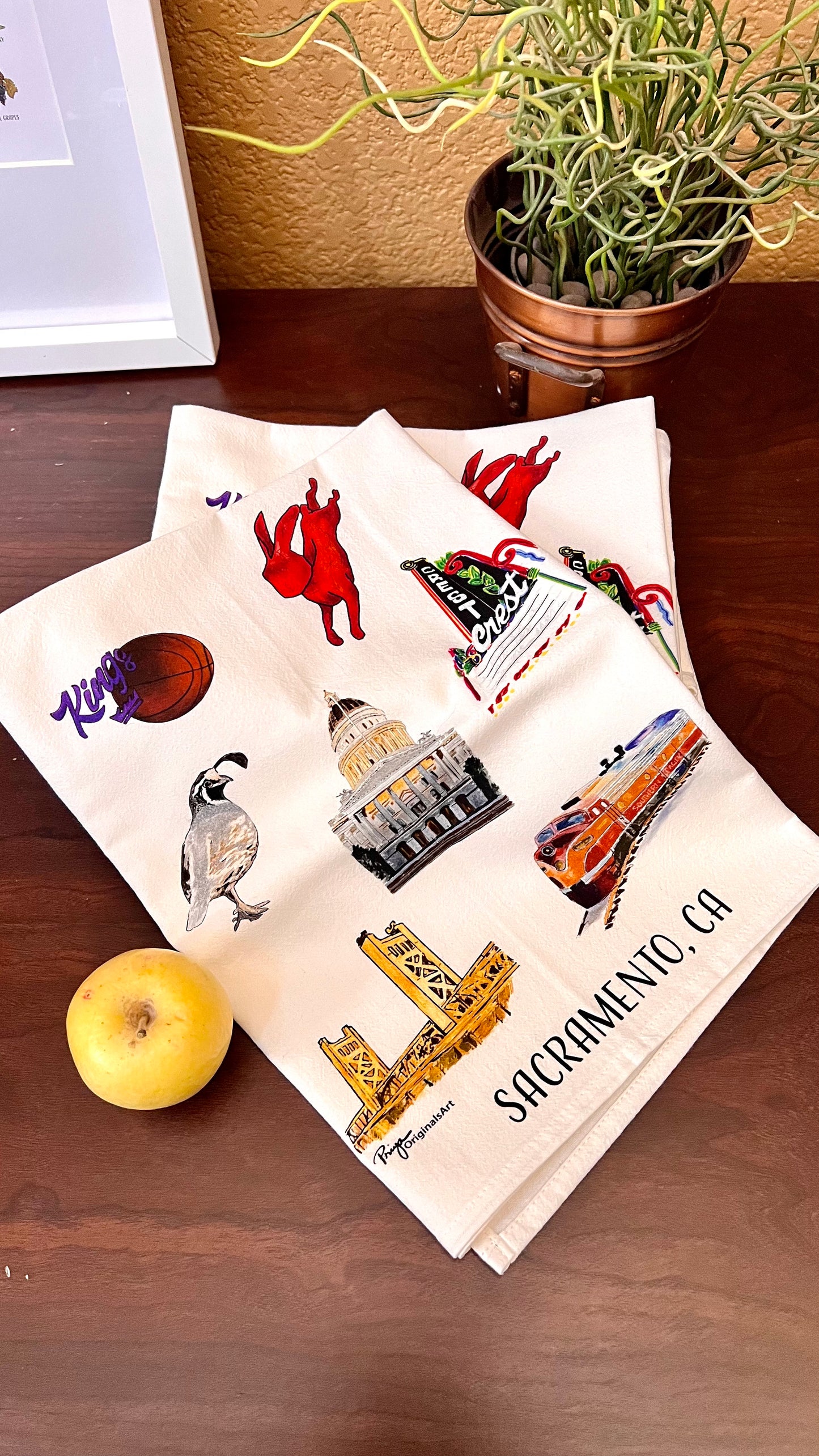 Sacramento Flour Sack Tea Towel