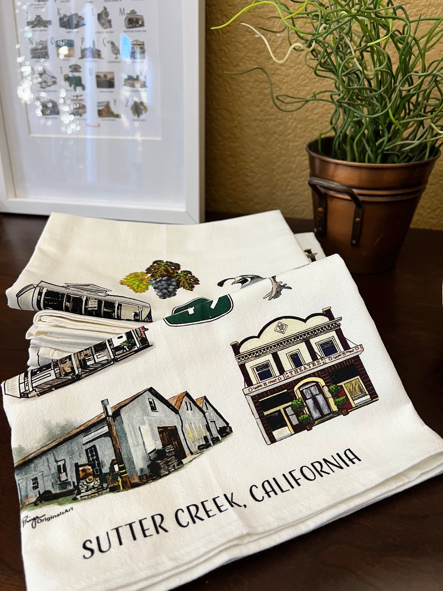 Sutter Creek Flour Sack Tea Towel