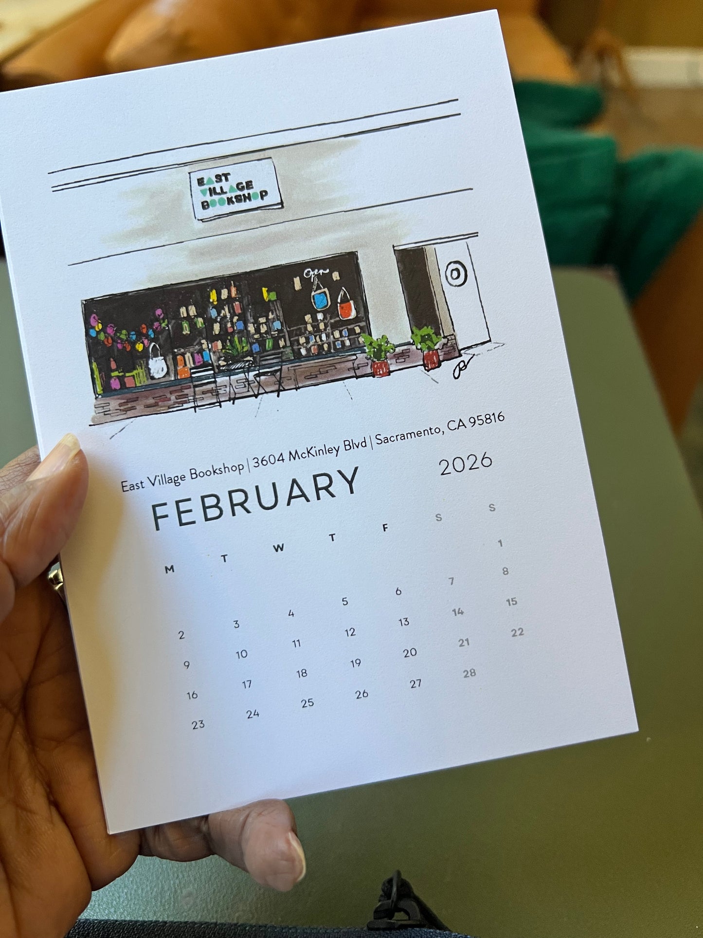 Bookshops of Sacramento 2026 Desktop Calendar + easel