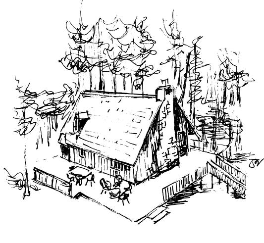 Custom Pen and Ink Home Portrait (Gifts for new homeowners, childhood homes, anniversaries, closing gift for realtors!)