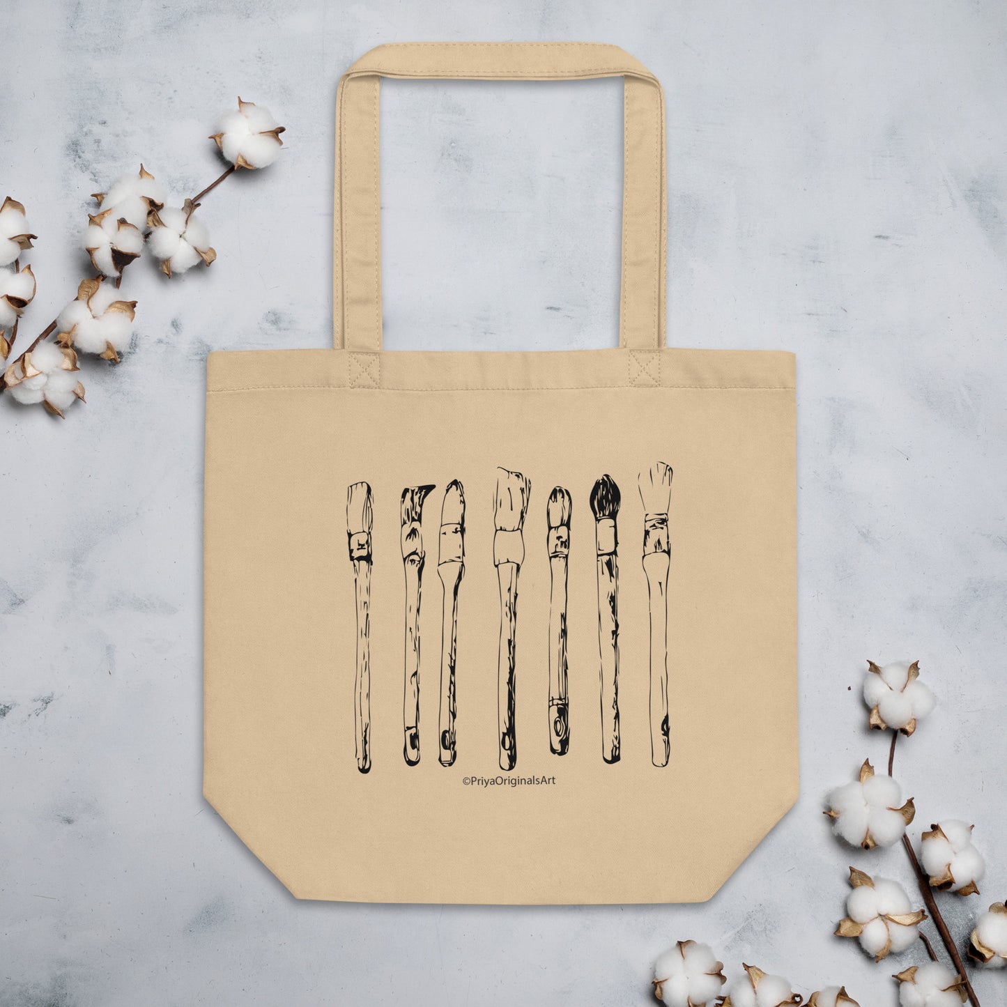 Antique French Paintbrushes Tote (online only)