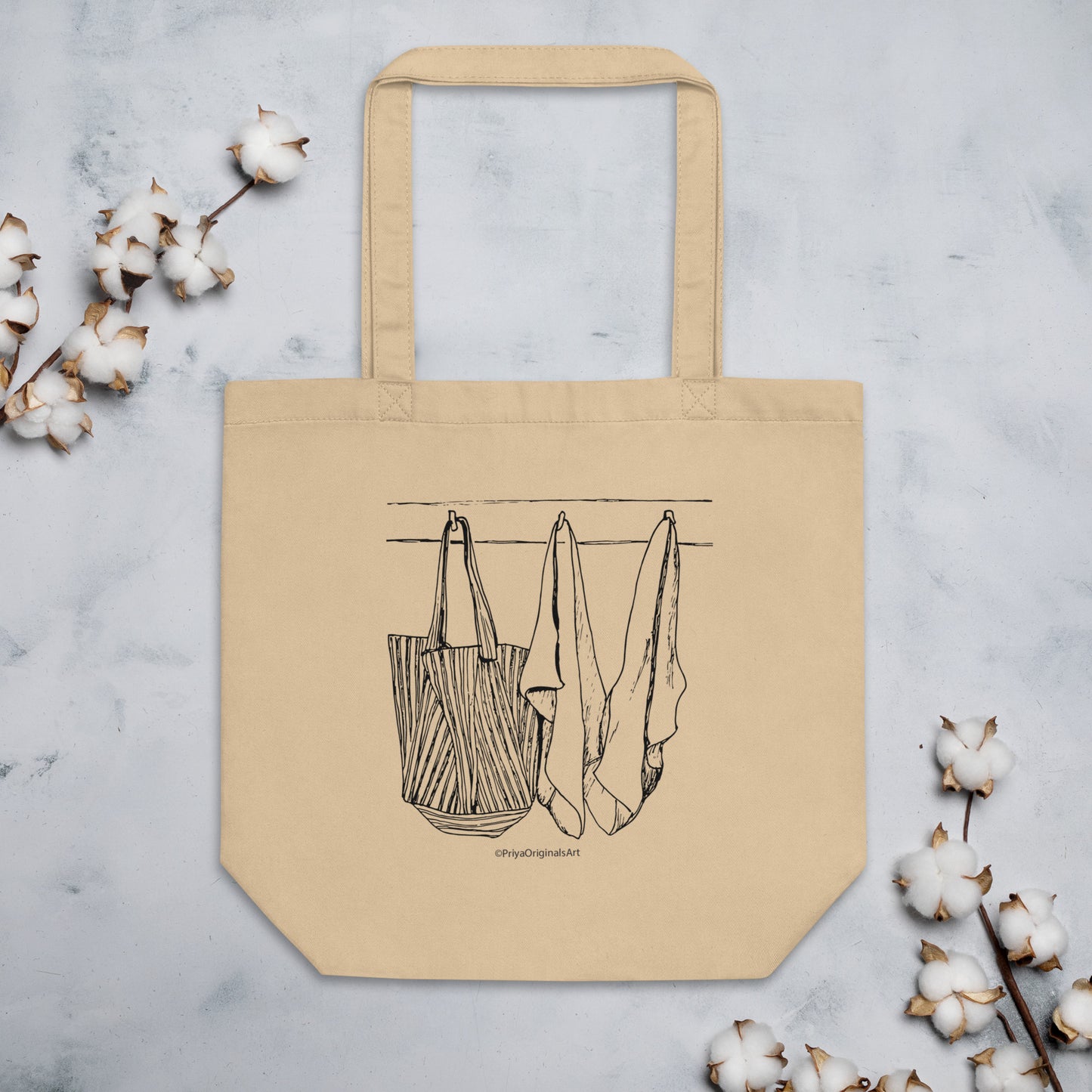 French ticking totes Tote (online only)