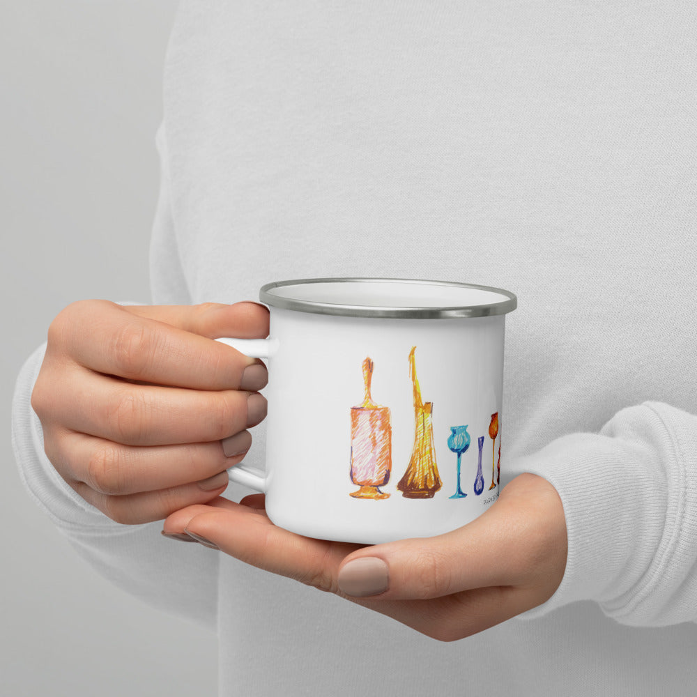 Parker Palm Springs Art Glass Enamel Mug (online only)