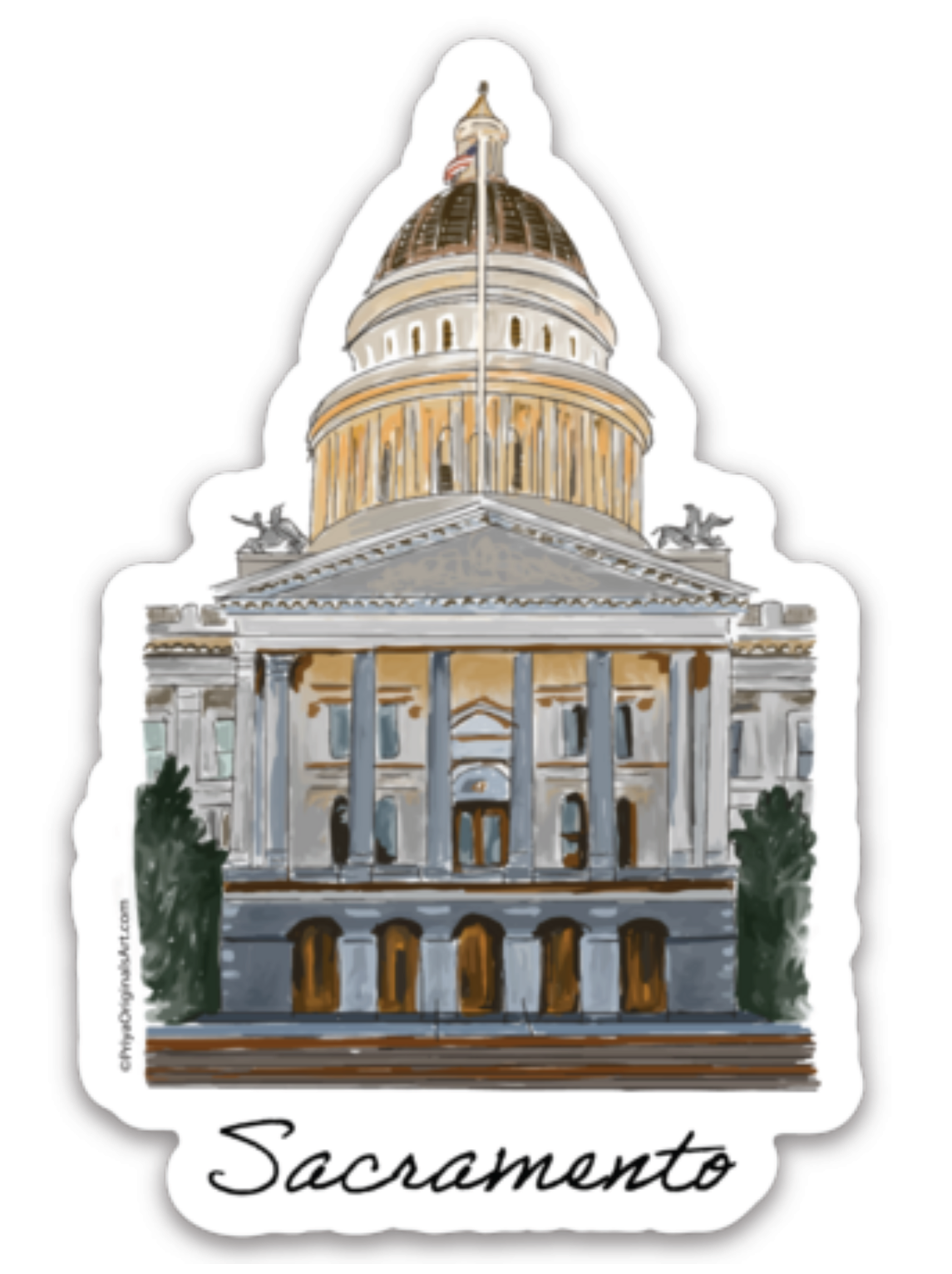 State Capitol - Sacramento sticker