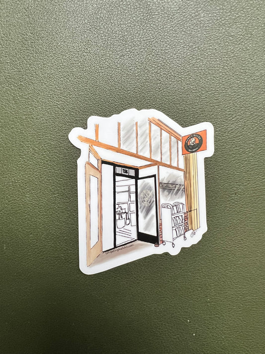 Ruby’s bookstore sticker