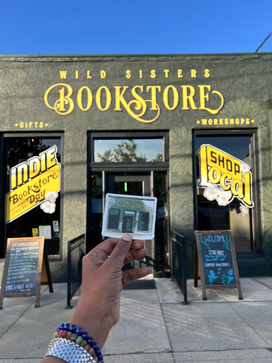Wild Sisters bookshop sticker