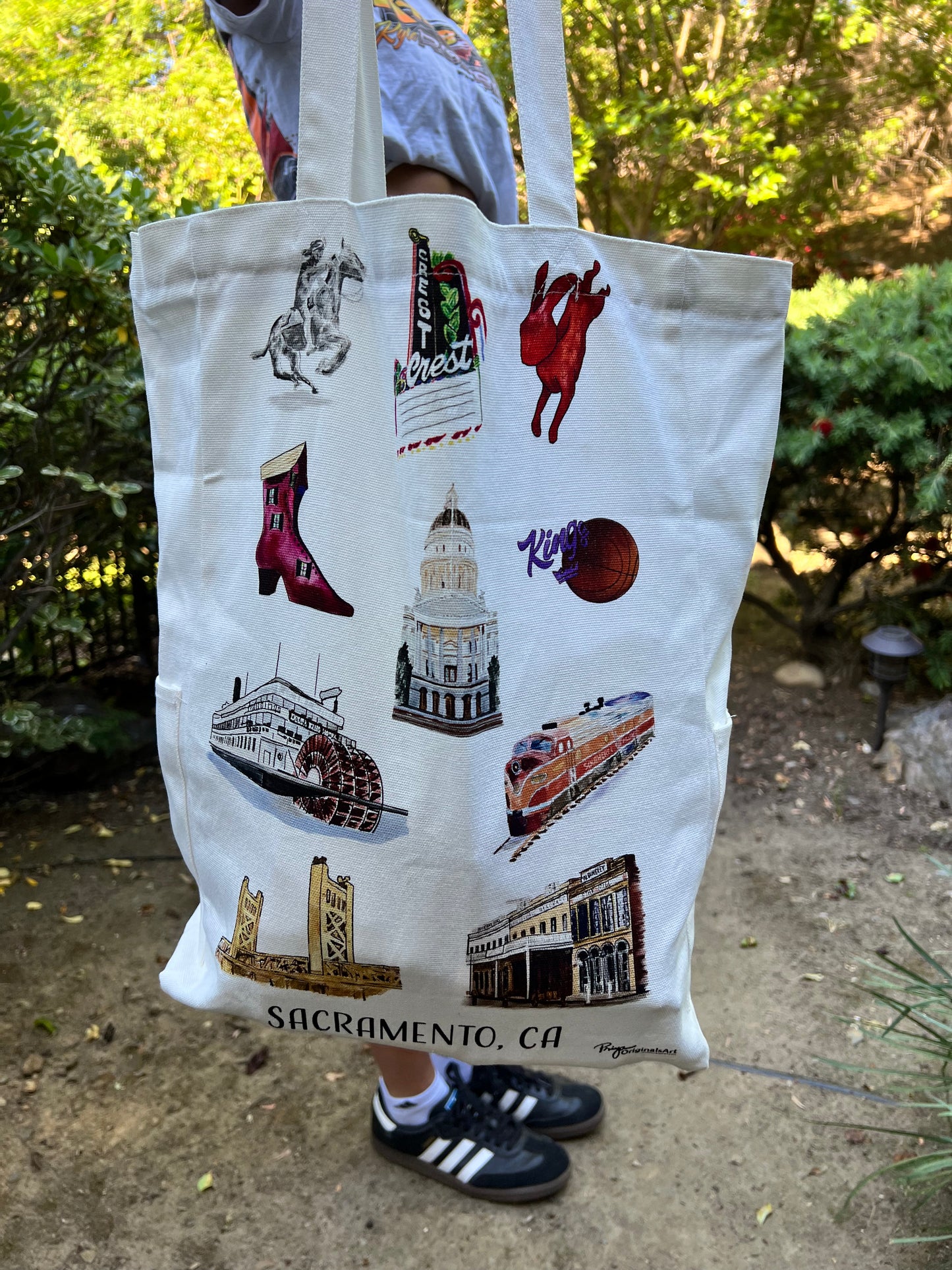 Sacramento favorites canvas tote