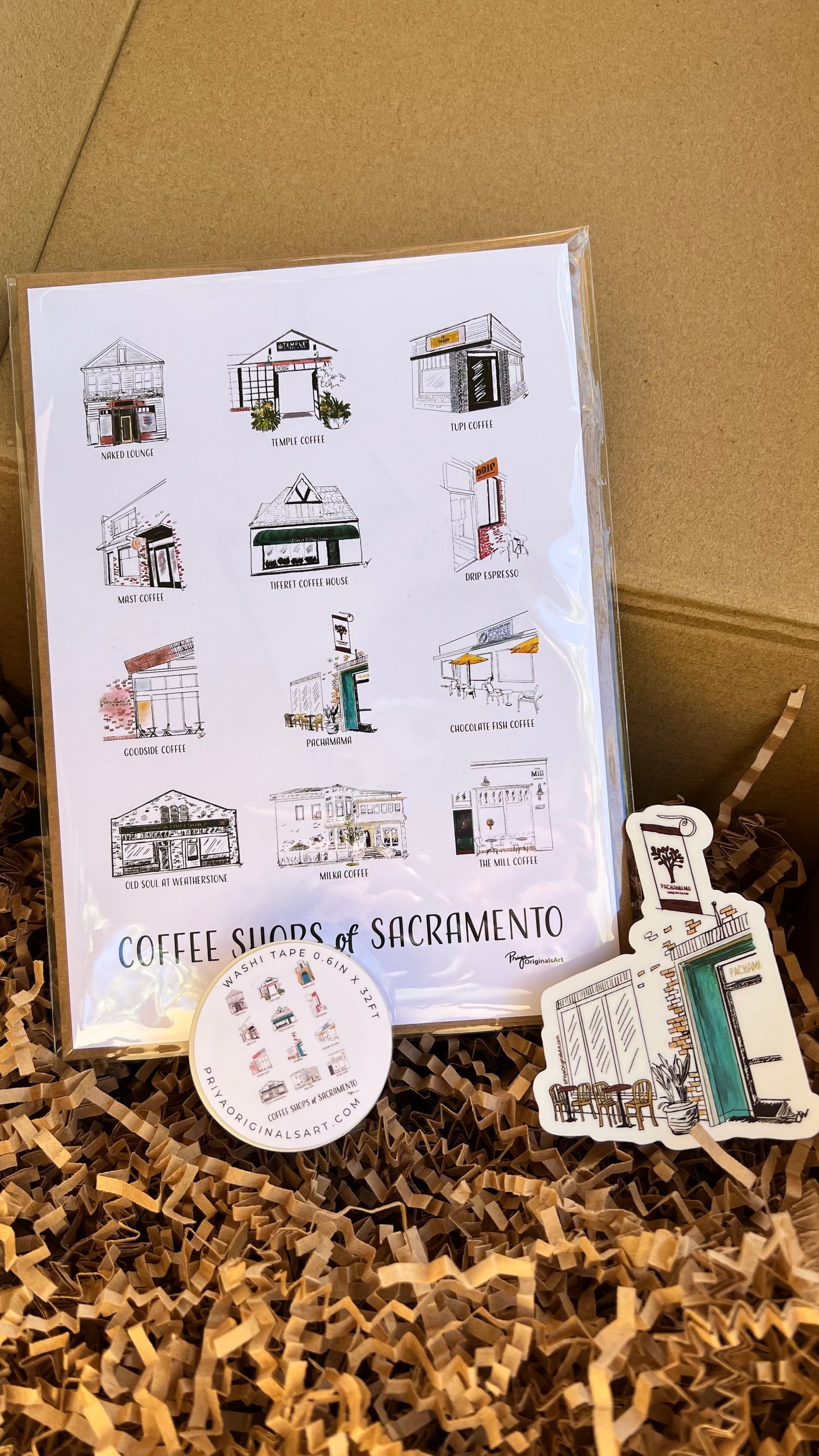 Sacramento Coffee Shop Gift Box