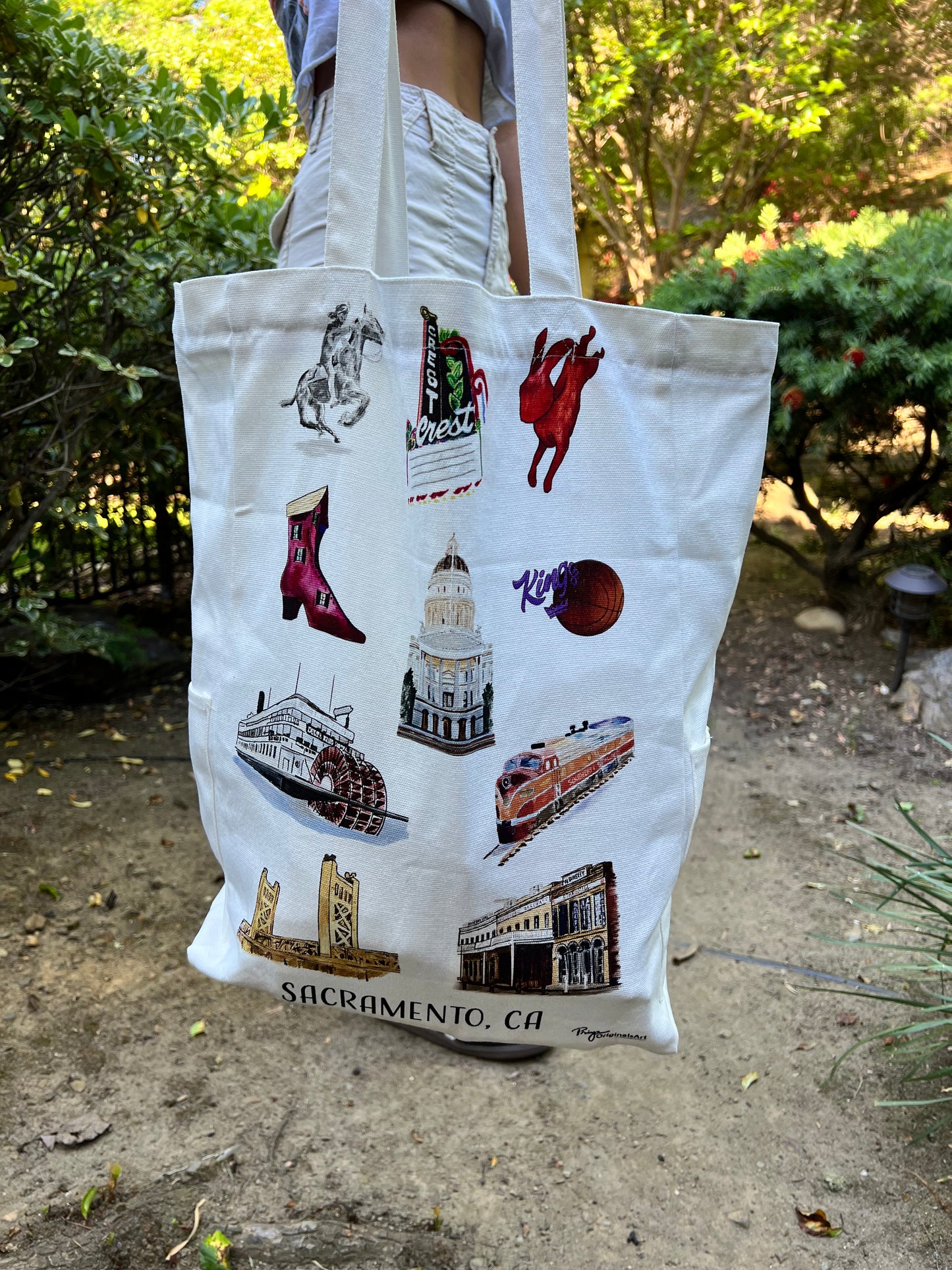Sacramento favorites canvas tote