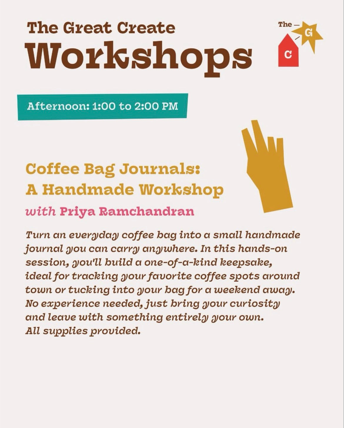Coffee Bag Journals: A Handmade Workshop