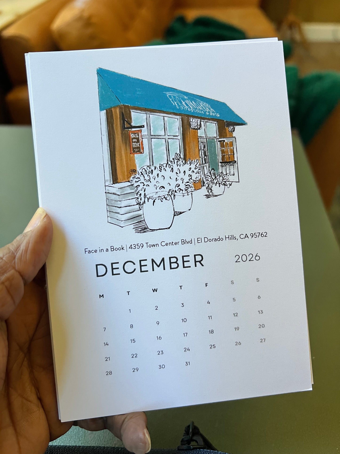 Bookshops of Sacramento 2026 Desktop Calendar + easel