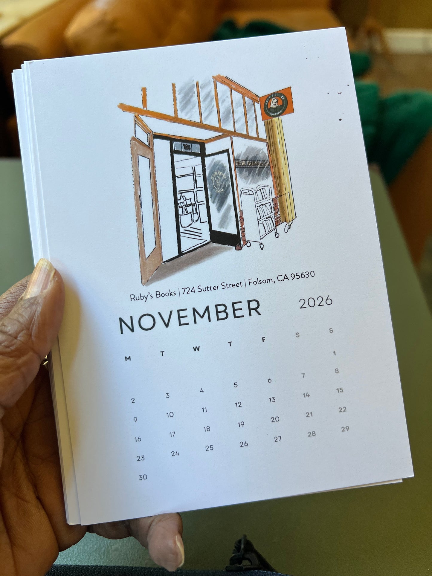 Bookshops of Sacramento 2026 Desktop Calendar + easel