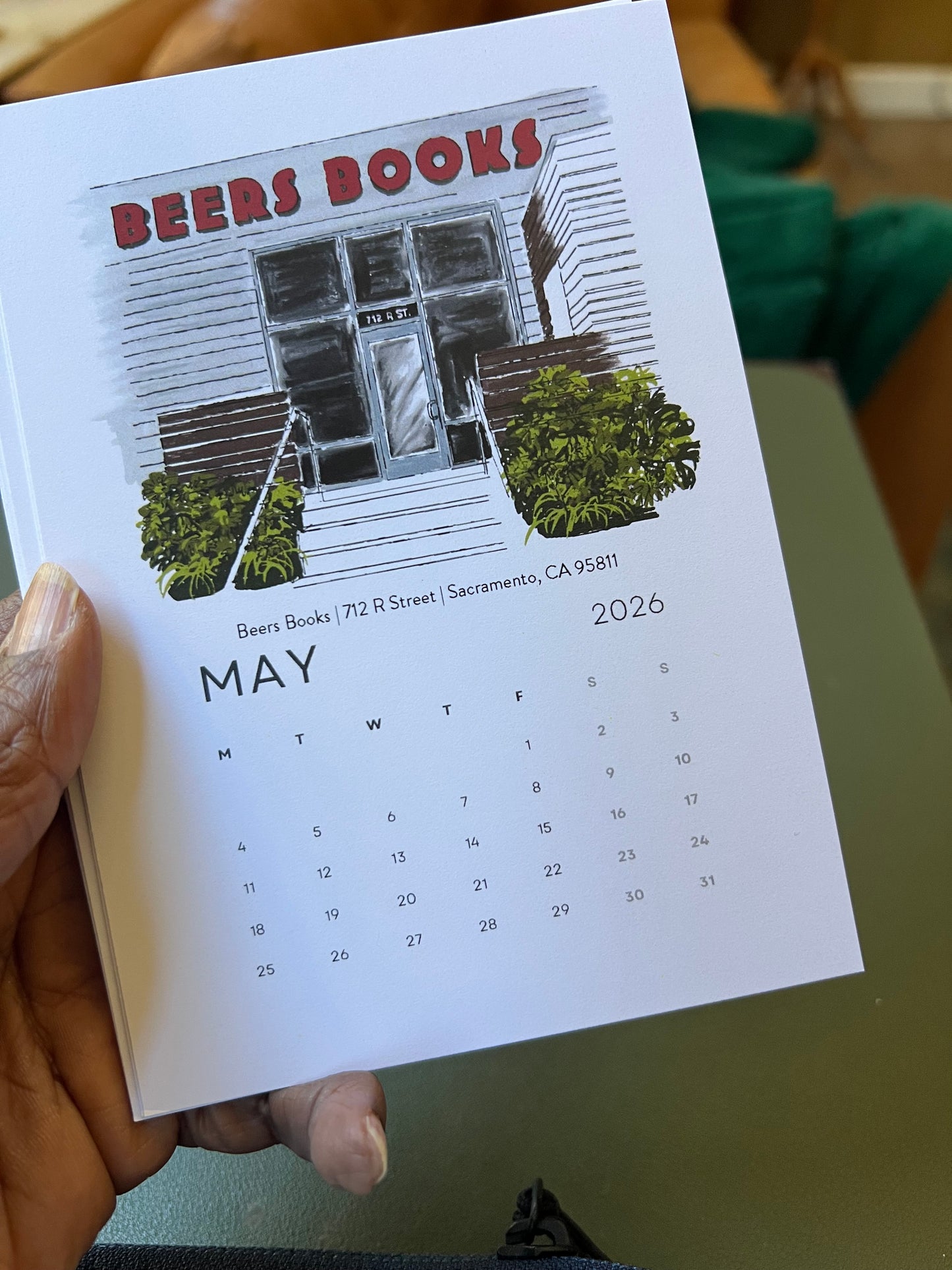 Bookshops of Sacramento 2026 Desktop Calendar + easel