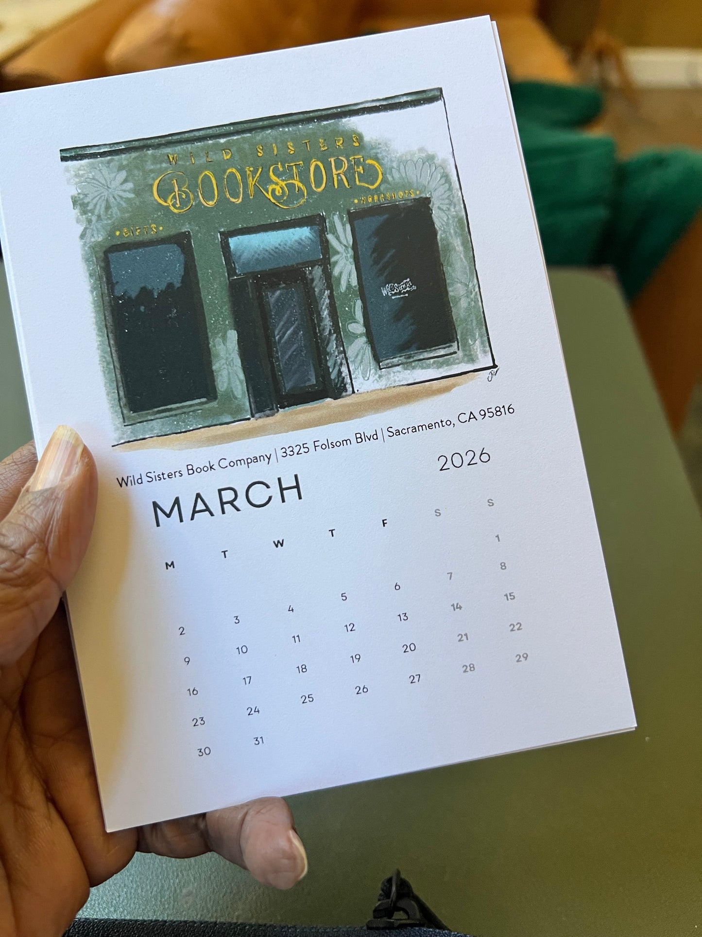 Bookshops of Sacramento 2026 Desktop Calendar + easel