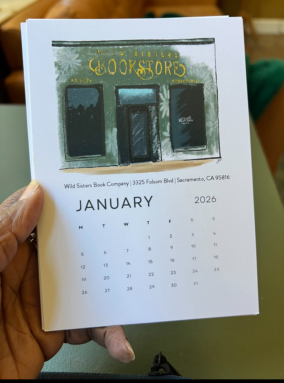 Sacramento's Third Places 2026 Desktop Calendar + easel