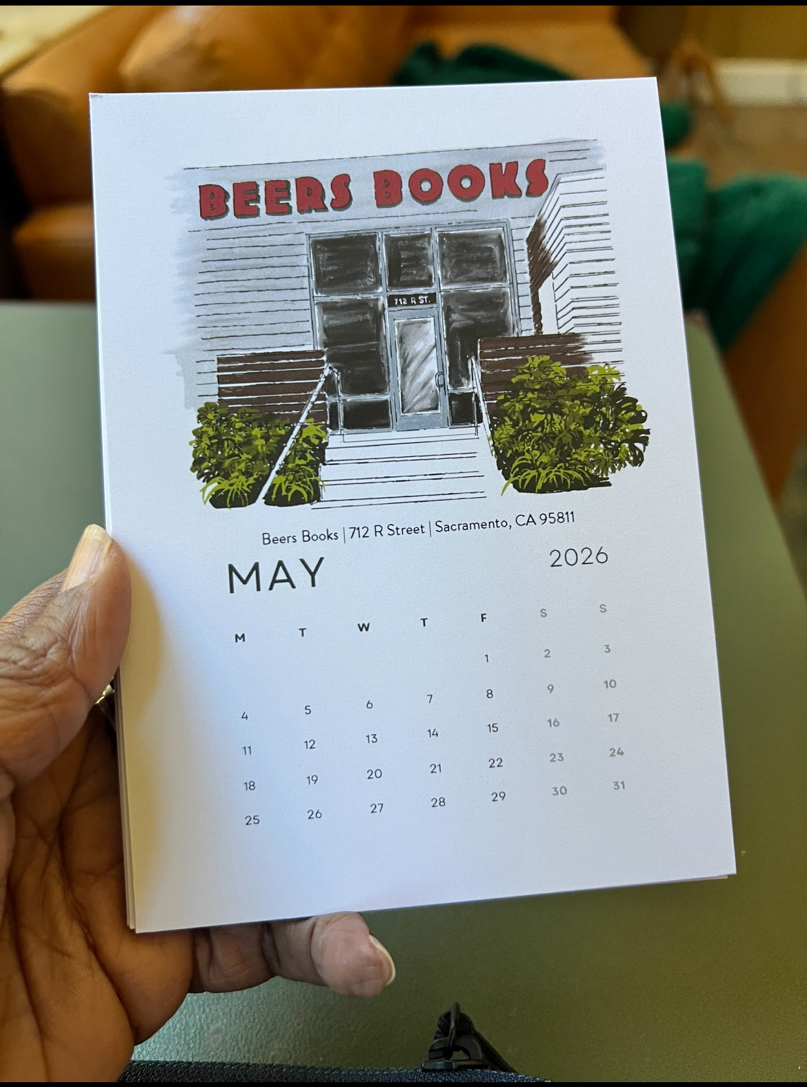 Sacramento's Third Places 2026 Desktop Calendar + easel