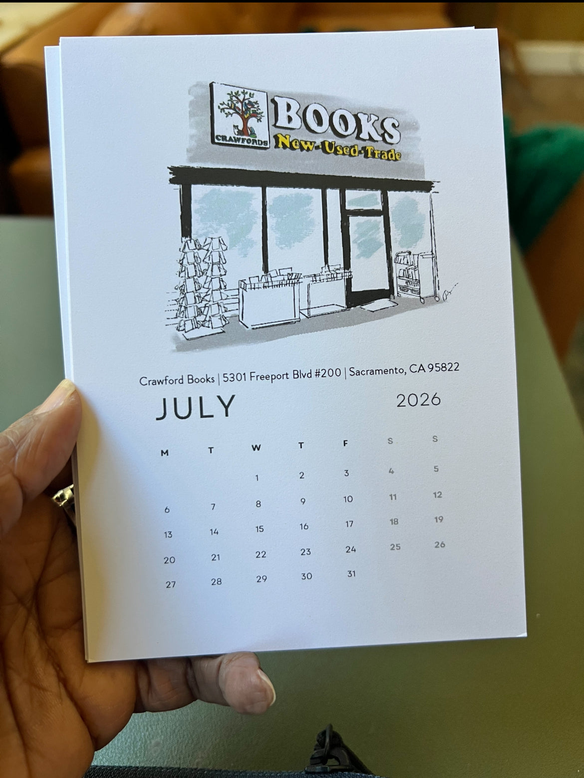 Sacramento's Third Places 2026 Desktop Calendar + easel