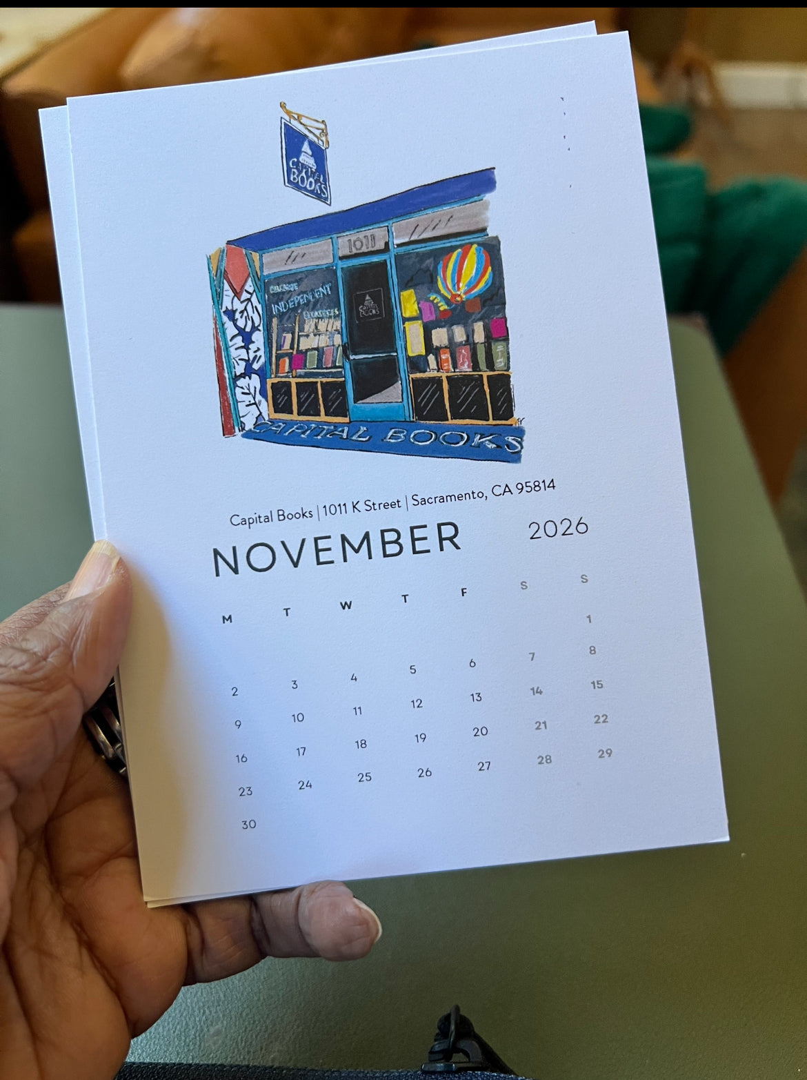 Sacramento's Third Places 2026 Desktop Calendar + easel