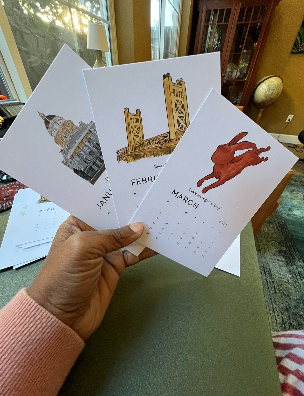 Sacramento Classics Desktop 2026 Calendar + Easel