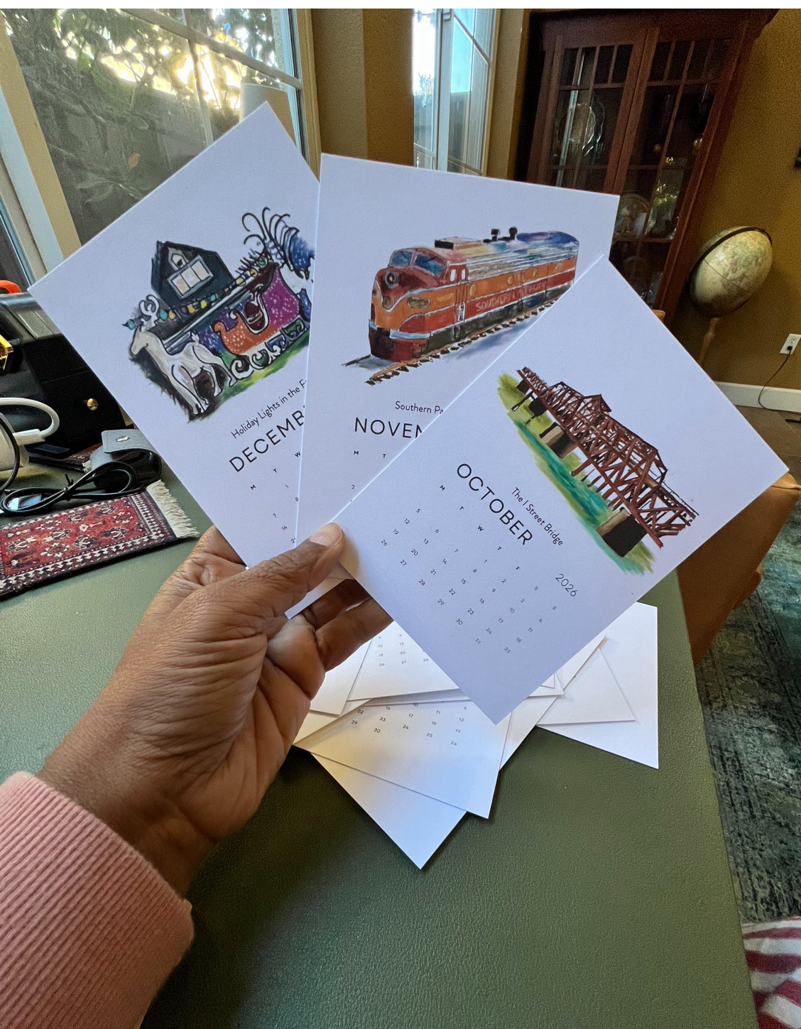 Sacramento Classics Desktop 2026 Calendar + Easel