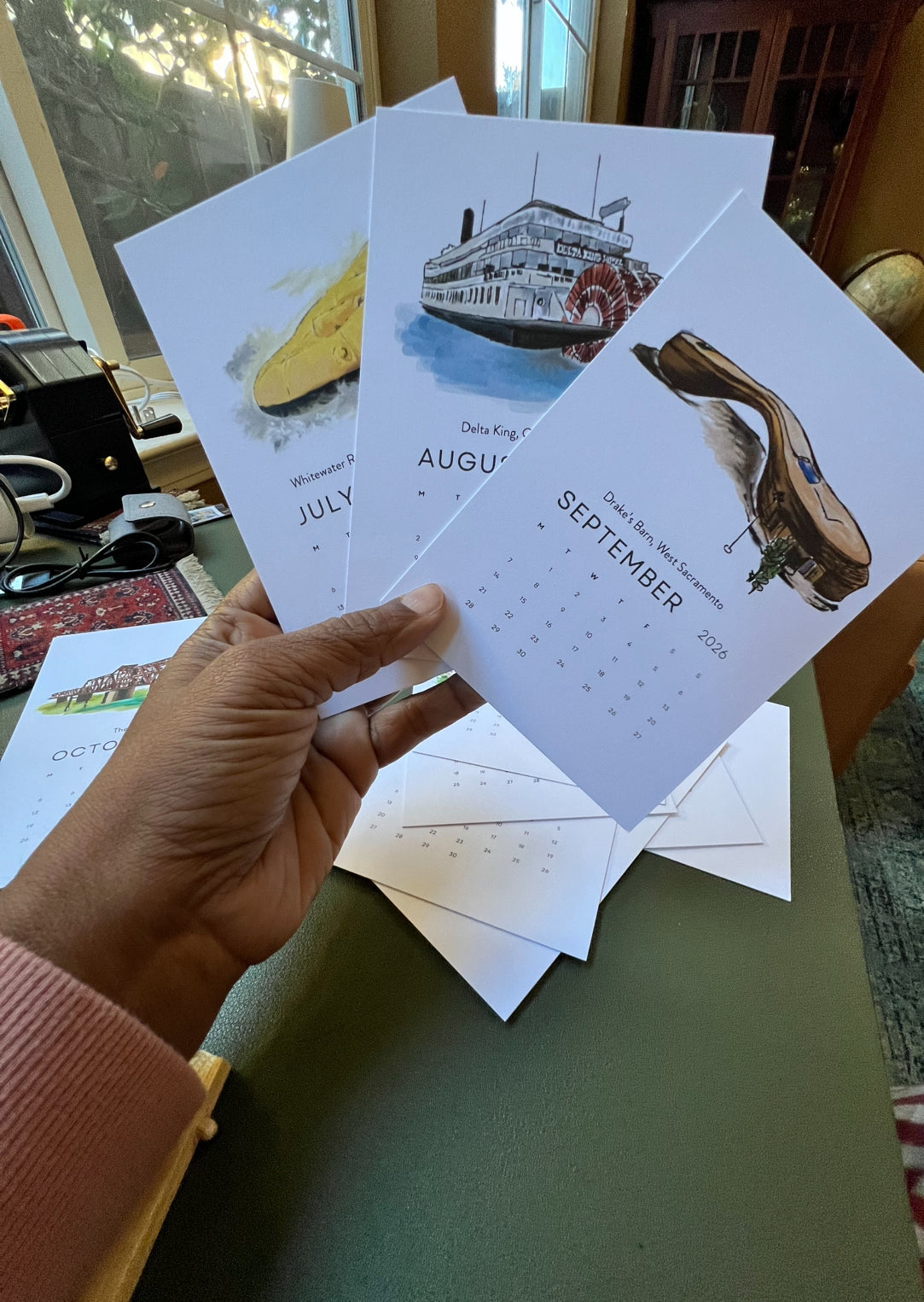 Sacramento Classics Desktop 2026 Calendar + Easel