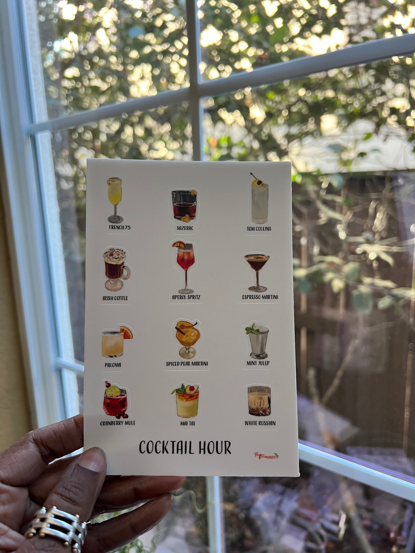 Cocktail Hour Sticker Sheet - 4x6"