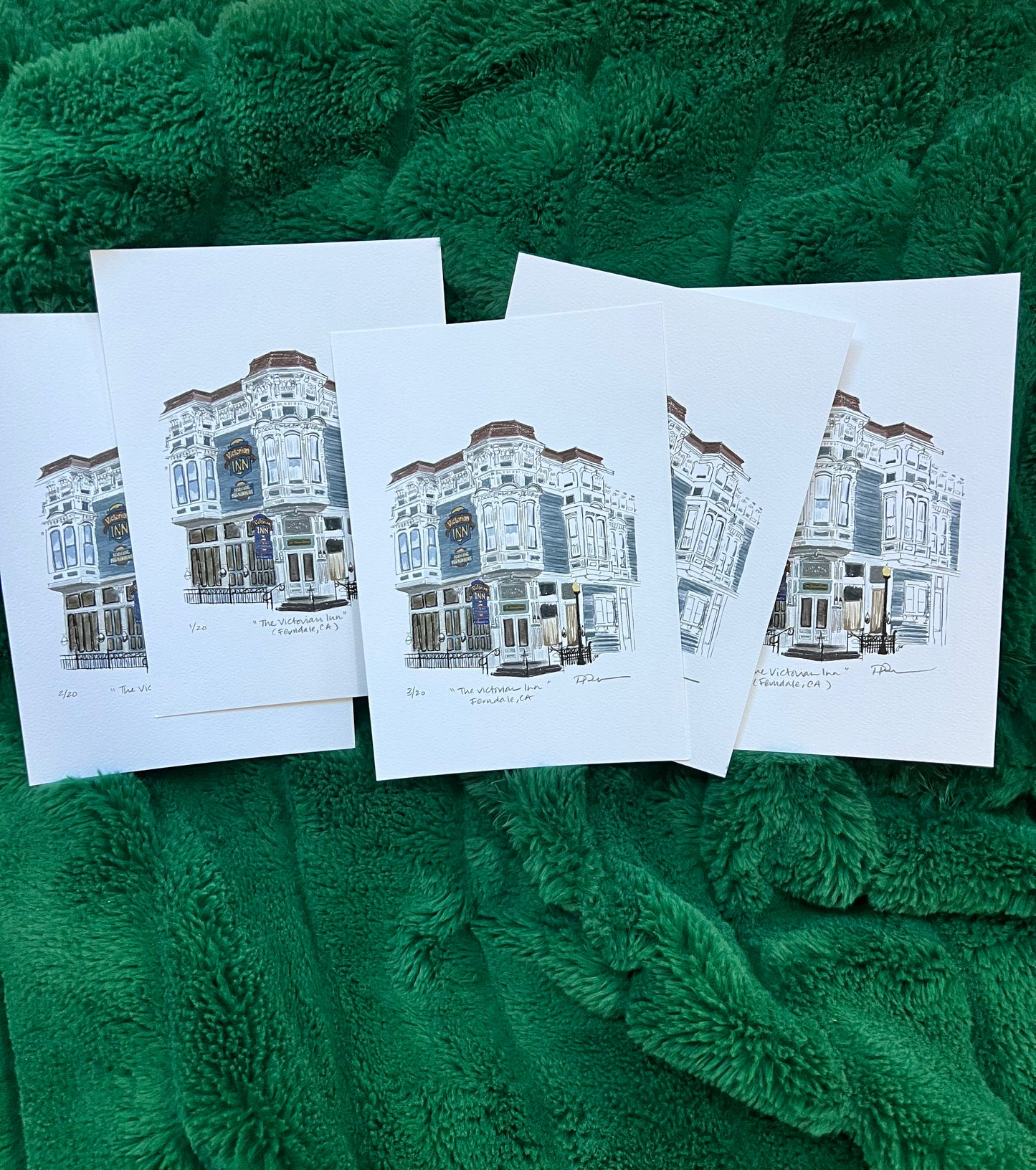Limited Edition 5x7 Art Print - Victorian Inn, Ferndale, California
