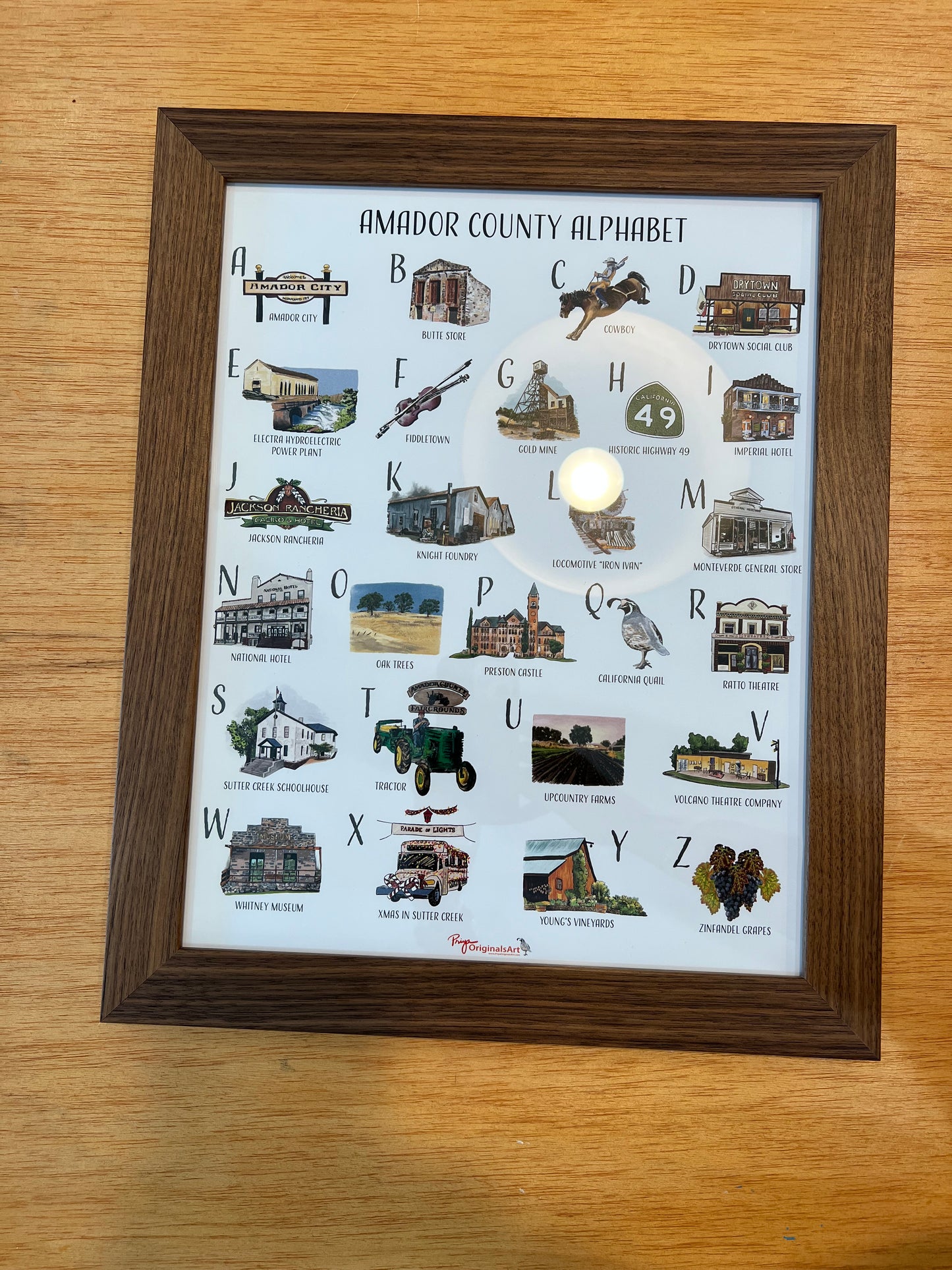 Amador County Alphabet Prints - NEW!