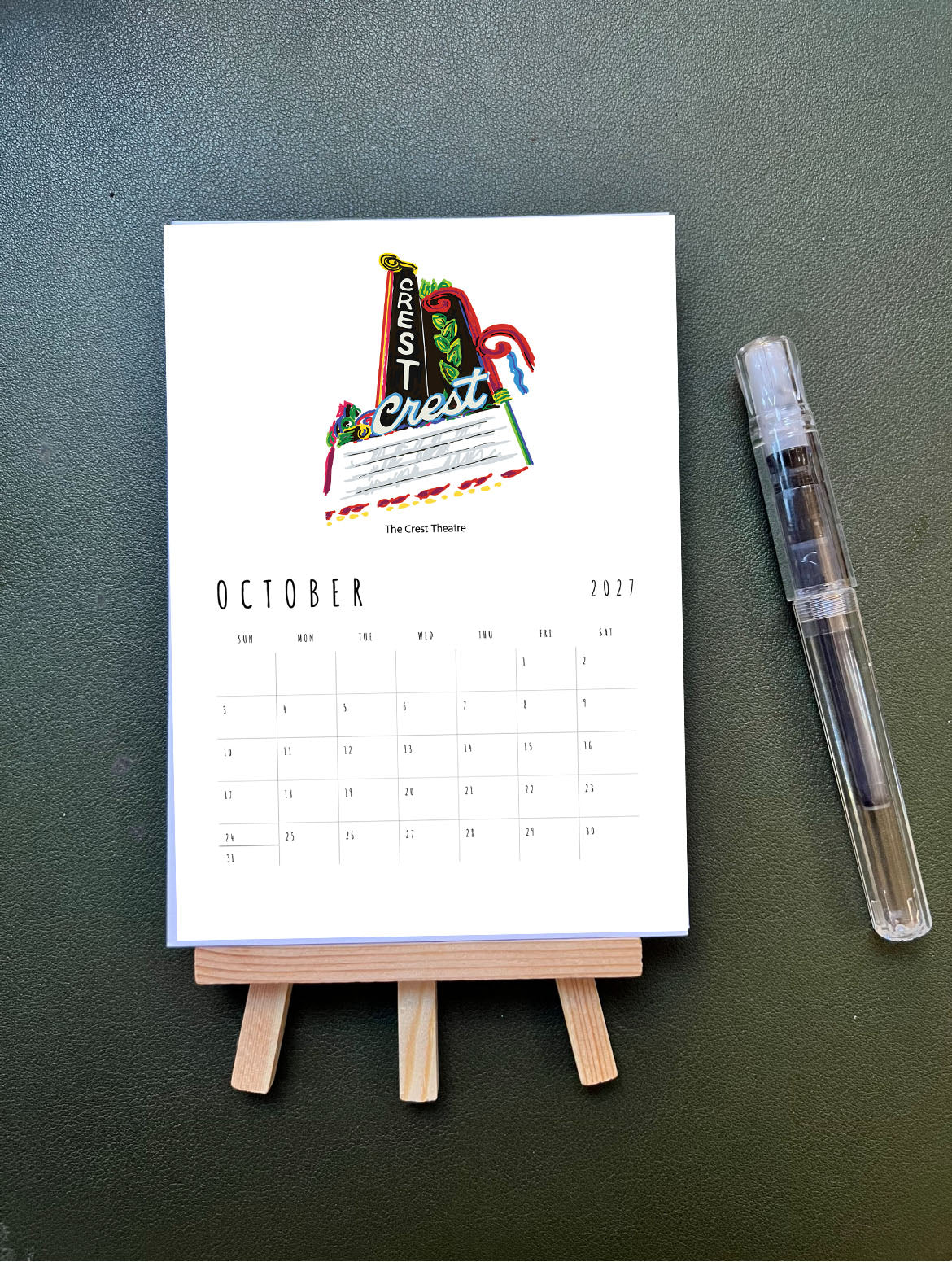 Greater Sacramento Desktop 2027 Calendar + Easel