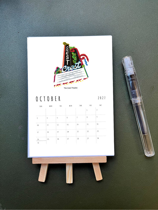 Greater Sacramento Desktop 2027 Calendar + Easel