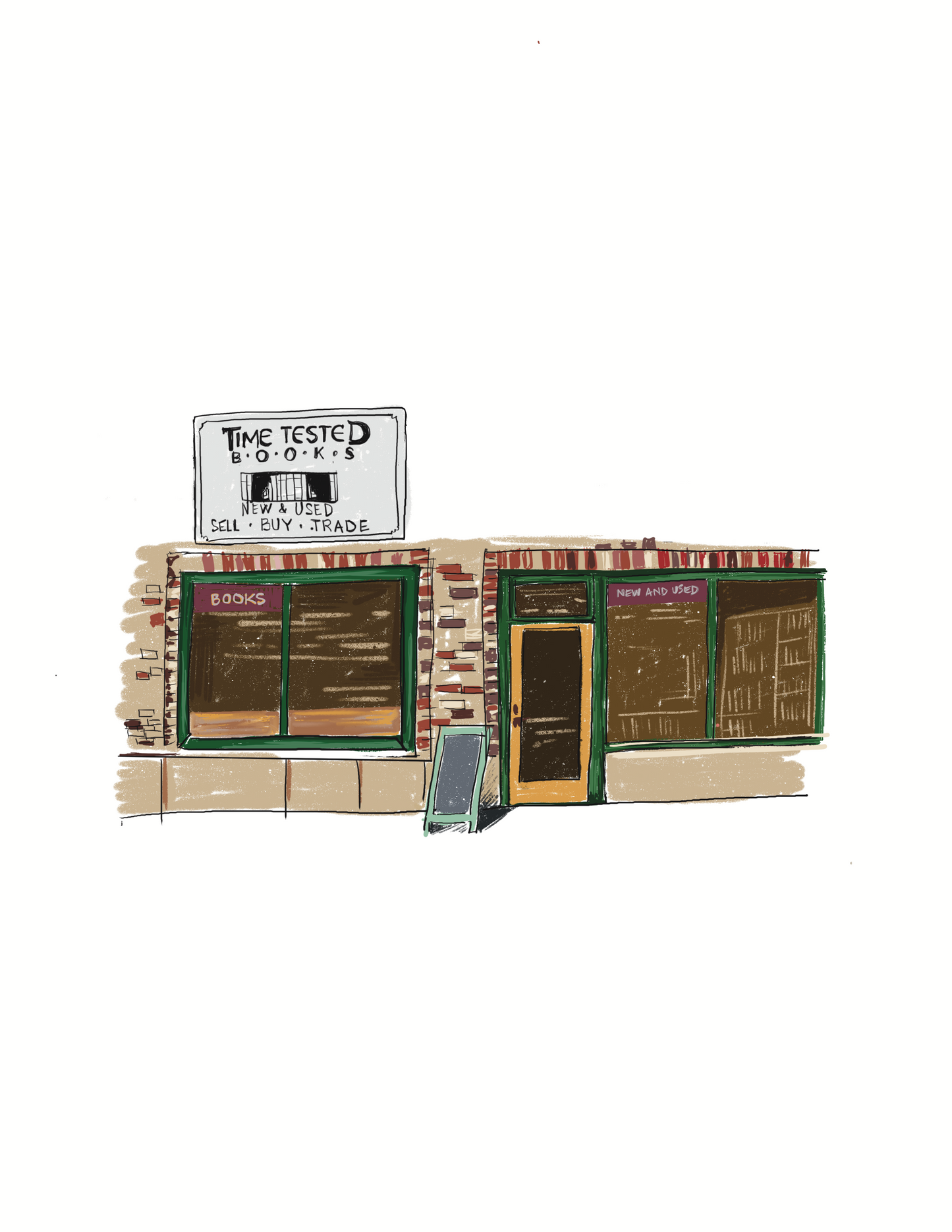 Boxed set of six Bookshops of Sacramento notecards