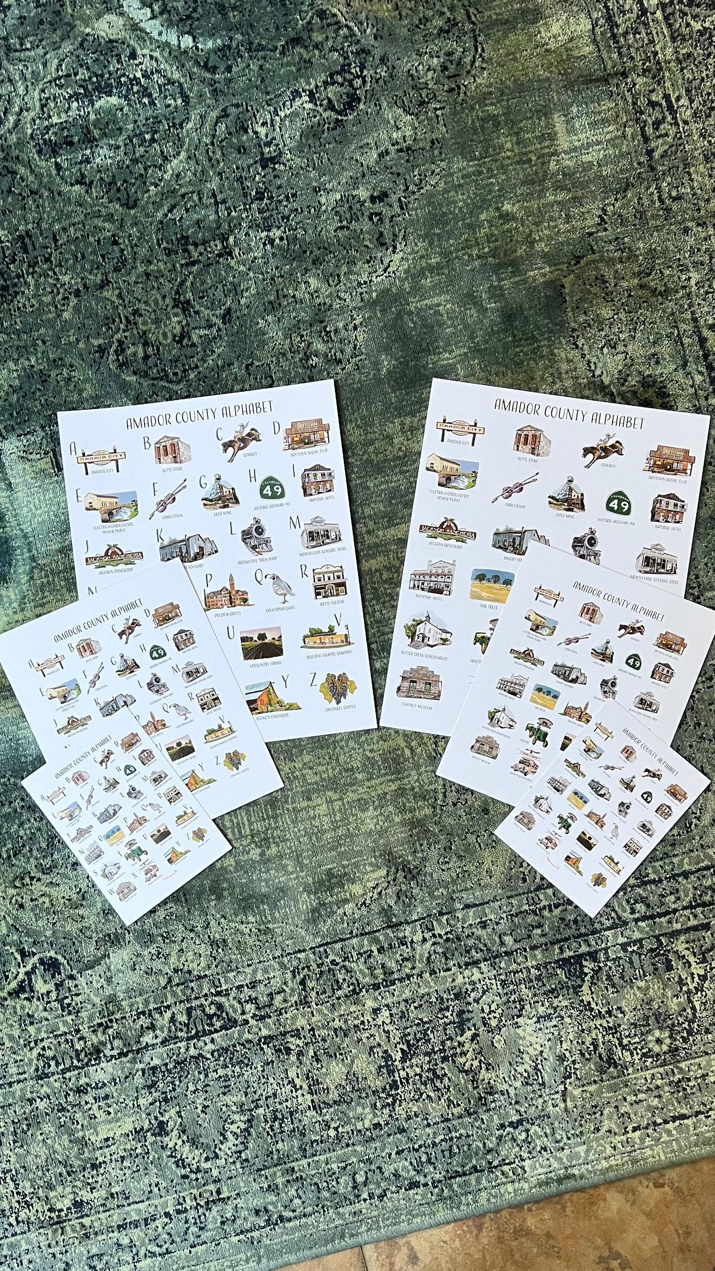 Amador County Alphabet Prints - NEW!