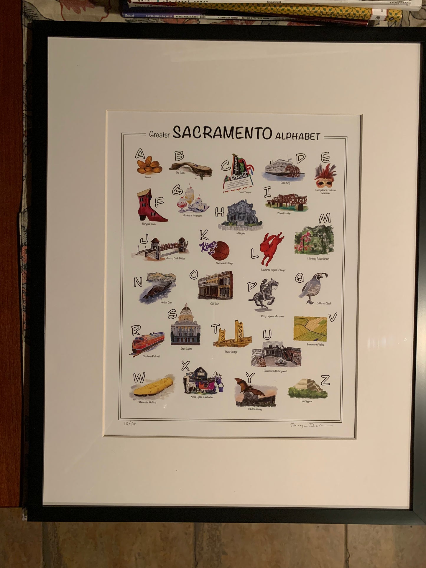 Greater Sacramento Alphabet Print or Sticker sheet