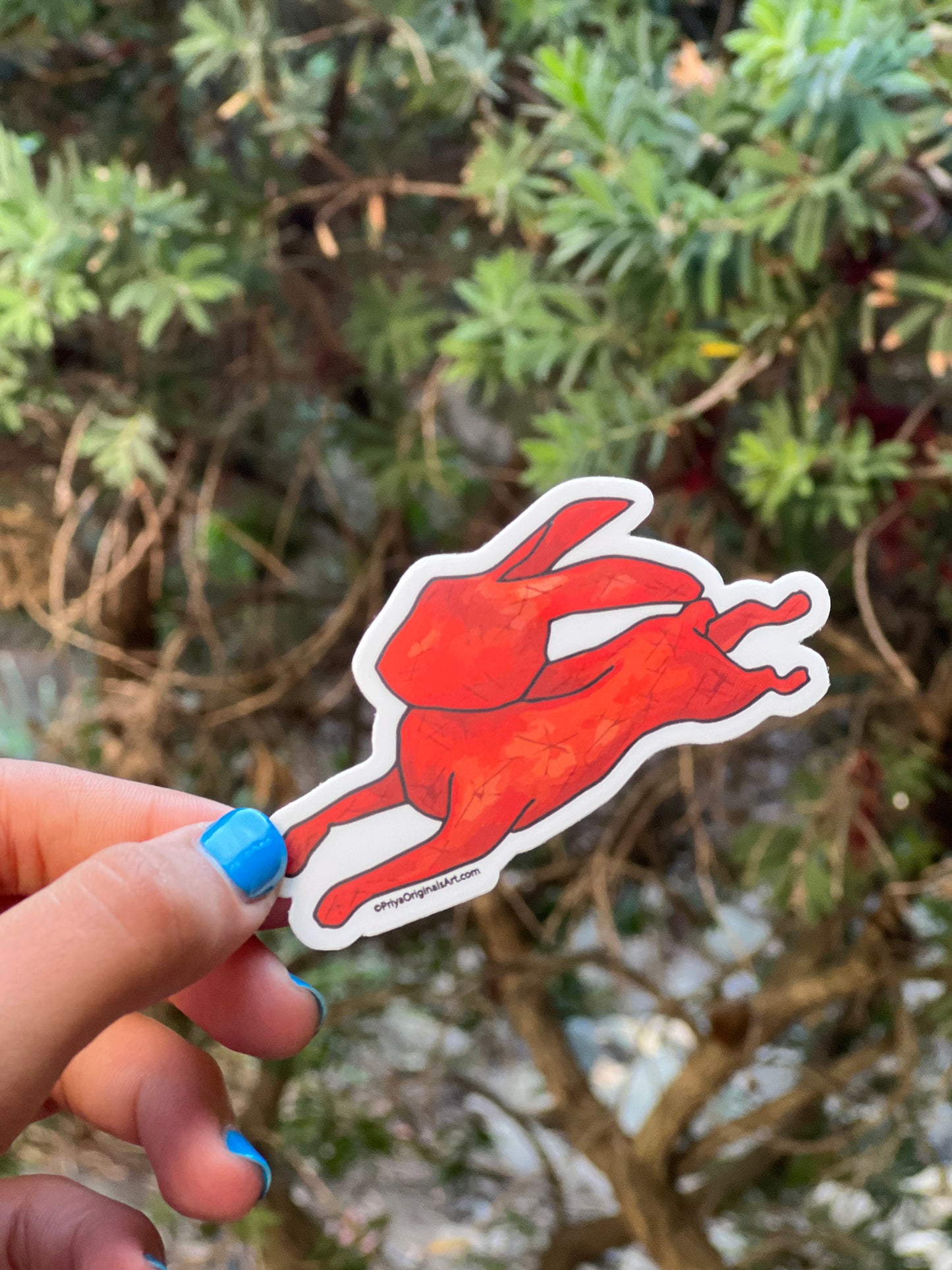Red Rabbit sticker