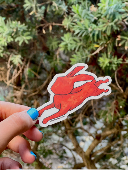 Red Rabbit sticker