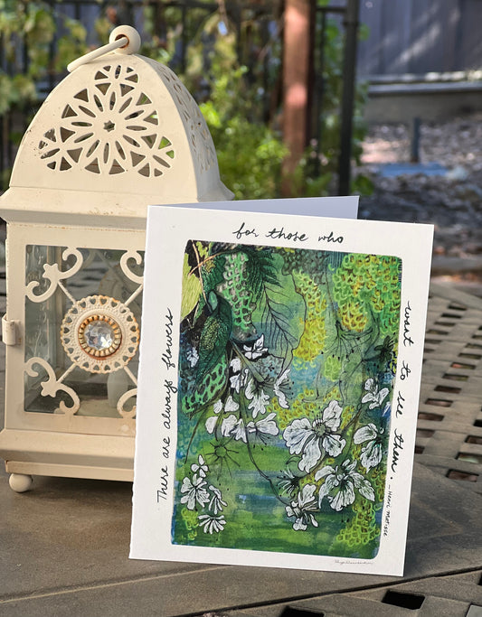 Always Flowers - Note card