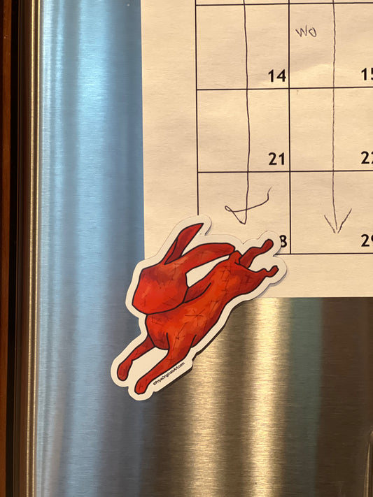 Red Rabbit magnet