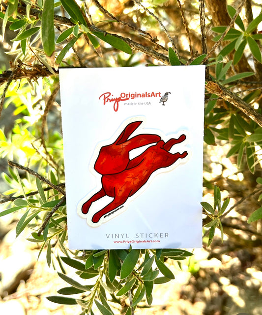 Red Rabbit sticker