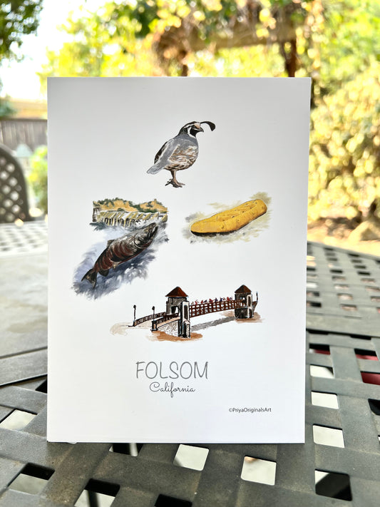 Folsom art print 5x7