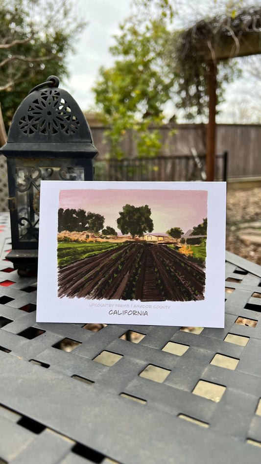 Upcountry Farms notecard