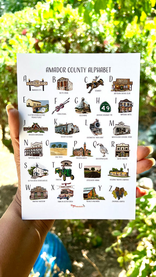Amador County Alphabet Prints - NEW!