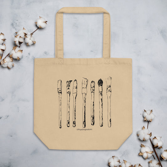 Antique French Paintbrushes Tote (online only)